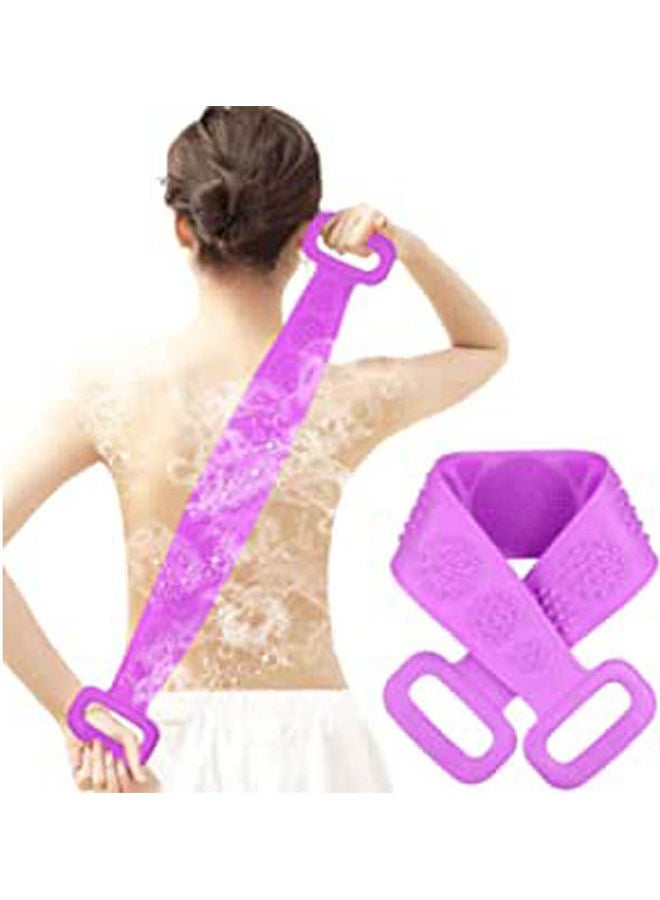 NIBEMINENT Silicone Back Scrubber For Shower Purple - Image 1