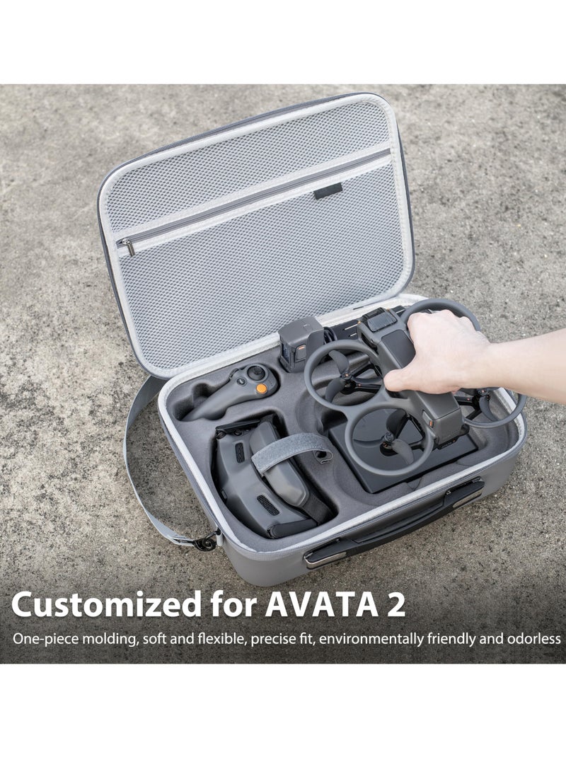 Portable Carrying Case for DJI Avata 2 Fly More Combo and Goggles 3, Ideal Storage Bag for Accessories and RC Motion 3 - Image 4