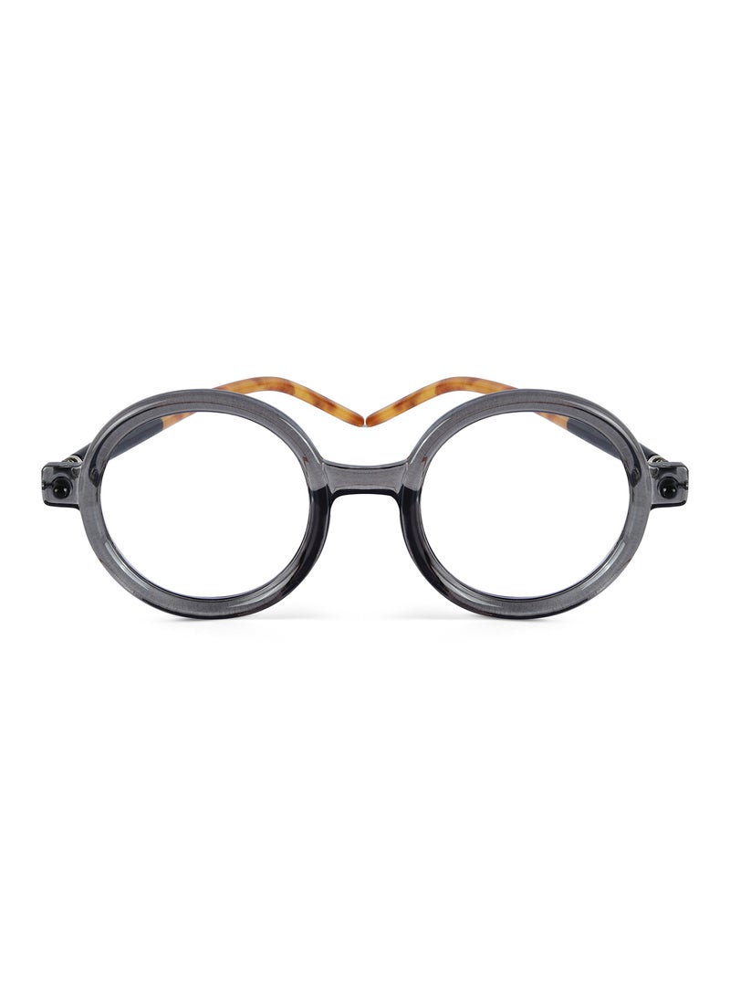 ووجلز نظارات شمسية دائرية رمادية دوامية للحماية من الأشعة فوق البنفسجية للرجال والنساء - Image 1