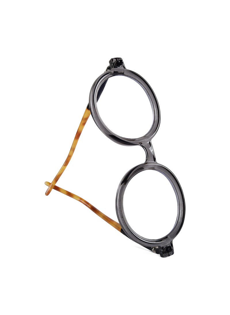 ووجلز نظارات شمسية دائرية رمادية دوامية للحماية من الأشعة فوق البنفسجية للرجال والنساء - Image 5