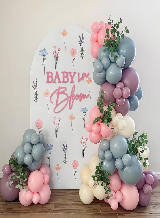 MASTRON Baby in Bloom Sign, 16”x24” Felt Letter Baby Shower Sign Baby in Bloom Party Decor Backdrop for Boy or Girl Baby Shower Gender Reveal 1st Birthday - Gillter Pink - Image 5