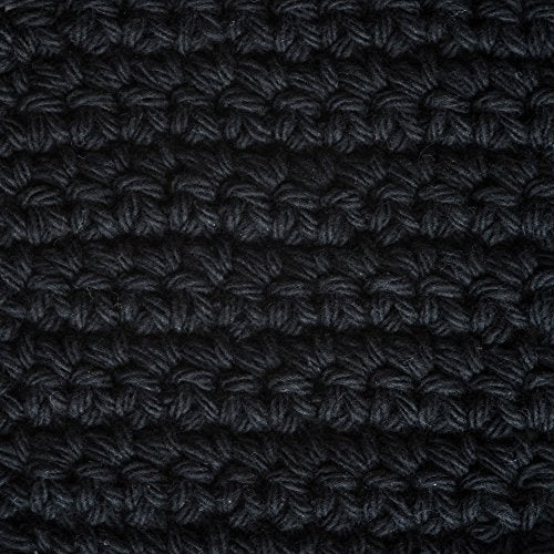 Lily 10201818040 Sugar 'N Cream Super Size Solid Yarn, 4oz, Gauge 4oz Medium, 100% Cotton, Big Ball - Black - Machine Wash & Dry - Image 2