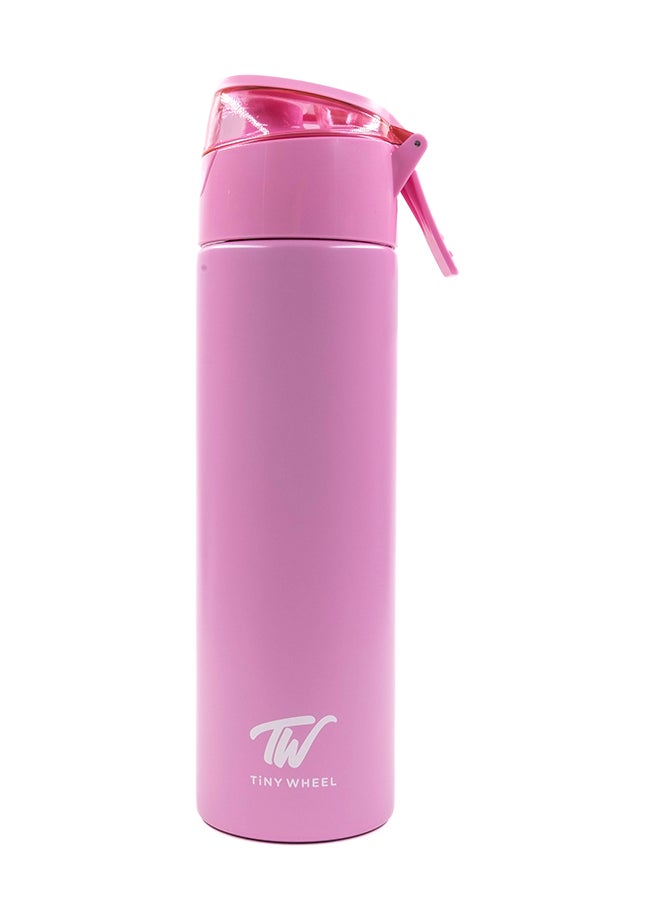 TINY WHEEL Tiny Wheel  Steel Water Bottle baby Pink 600ml  - Image 1