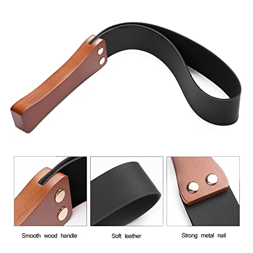 BAVIHOR Riding Crop for Horses, 19'' Equestrianism Riding Crops with Anti-Slip Wooden Handle - Image 3