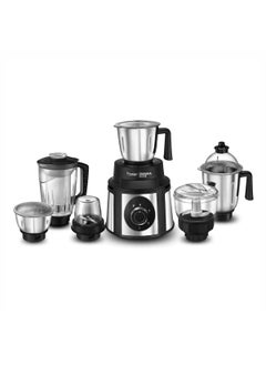 PRESTIGE Prestige 1000 Watt Endura Mixer Grinder with 3 Stainless Steel Jar + 1 Juicer Jar, 1 Mix-O-Keep Jar, 1 Multi-utility Jar, Black |Sturdy Stainless Steel Body|7-Efficient Stainless Steel Blades  - Image 1