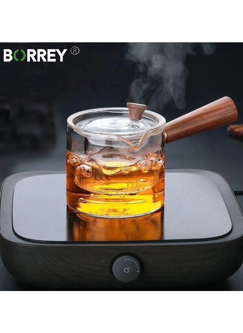 ماركة غير محددة - طقم الكنكه البايركس 1 كنكه بايركس + 2 فنجان+ 1صفايه اعشاب + 1غطاء للكنكه بيد خامه معالجه ضد البكتريا والمكروبات - Image 1