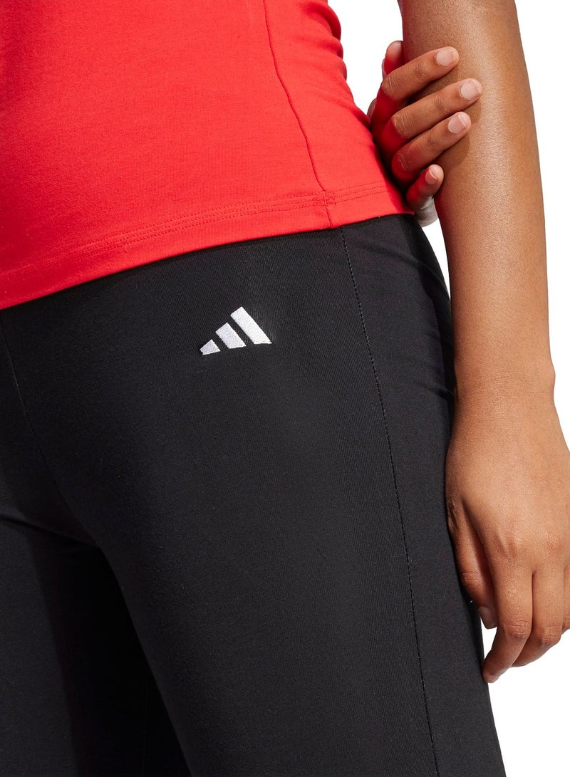 Adidas Essentials Small Logo Flared Leggings - Image 4