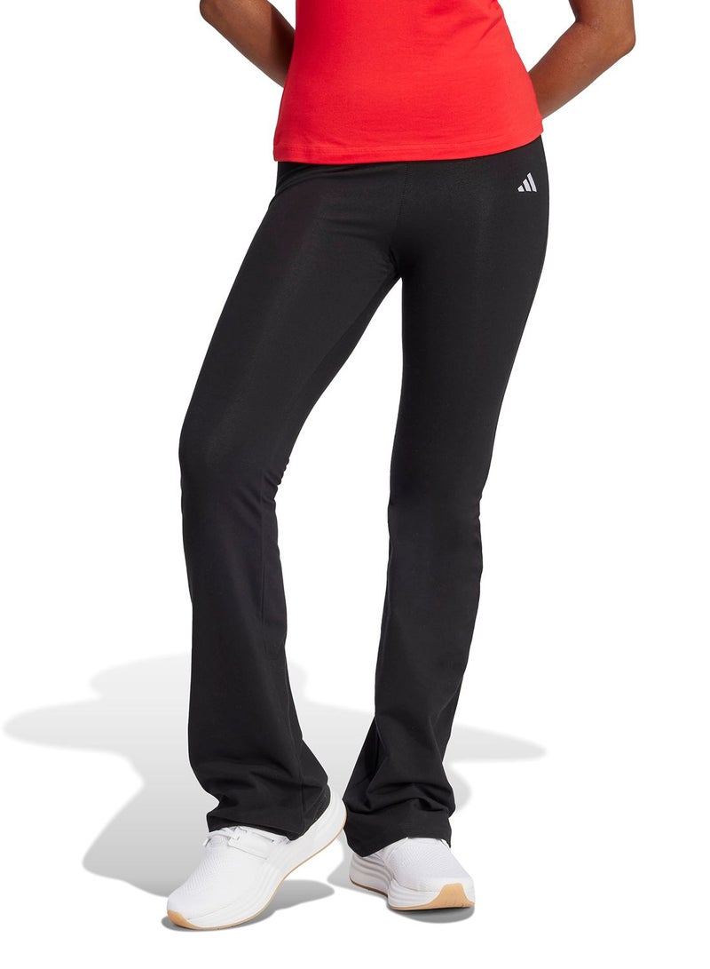 Adidas Essentials Small Logo Flared Leggings - Image 1