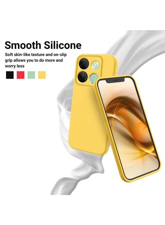 اس-توب جراب لهاتف Infinix Smart 7 HD مصنوع من السيليكون السائل المقاوم للصدمات بلون نقي - Image 3