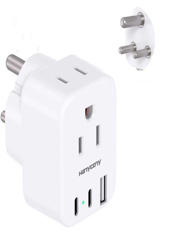 HANYCONY US to Japan Plug Adapter, Japan Power Travel Adpter with 2 Outlets 3 USB Ports(2 USB C), Type A Plug Adapter for Amercian USA to Japanese China Canada Mexico Philippines Peru - Image 1