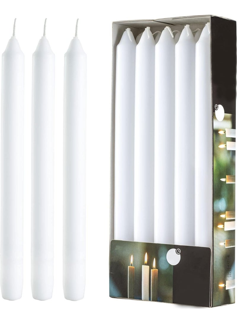 MOMENT 8 Pieces Thin Taper Candles, 17cm Long Tapered Candle Sticks, Long Lasting, All Season, Dripless Dinning Candles for Wedding, Party, Birthday, Church, Home Dinner (8 Pcs, 6.7 inch) - Image 1
