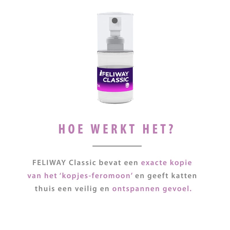 Feliway بخاخ فيلاواي كلاسيك لتهدئة القطط بالفيرومونات (20 مل) - Image 5