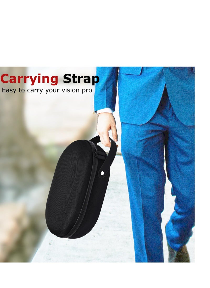 SYOSI - Hard Carrying Case for Apple Vision Pro, Hard Storage Bag, Multiple Compartments for Apple Vision Pro, Handheld Travel Case Portable Bag, Compatible with Battery & Charger Accessories - Image 1