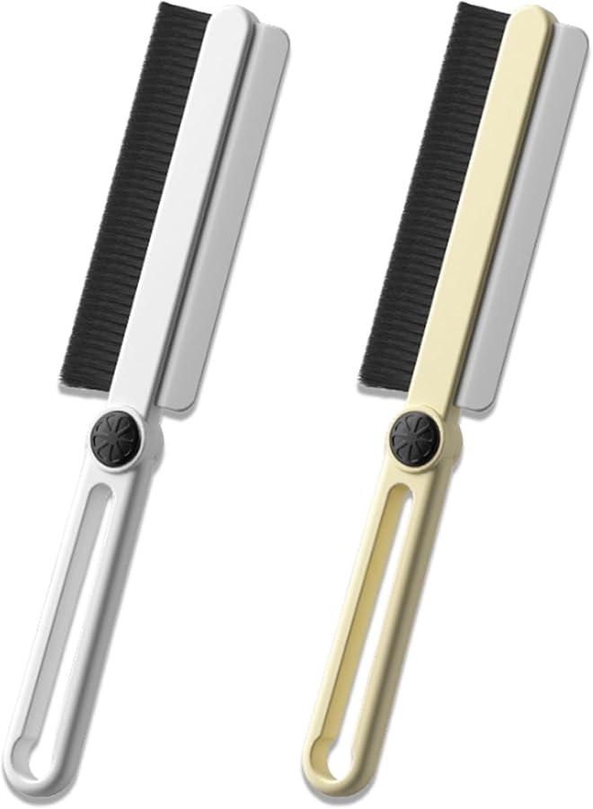 promass COOLive 2 Pcs Hard Crevice Cleaning Brush, 2-in-1 Scraper Crevice Brush, Multifunctional Gap Cleaning Brush Tool, for Household Use, Home, Kitchen, Bathroom, Window, Vehicle, Faucets, Toilet - Image 1