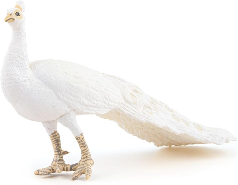 PAPO  White Peacock Figurine  Ages 3  Realistic HandPainted Farm Animal Toy  Highly Detailed Bird Model  Durable  Safe  Educational  Collectible  Ideal for Kids  Collectors  Gift Idea - Image 4