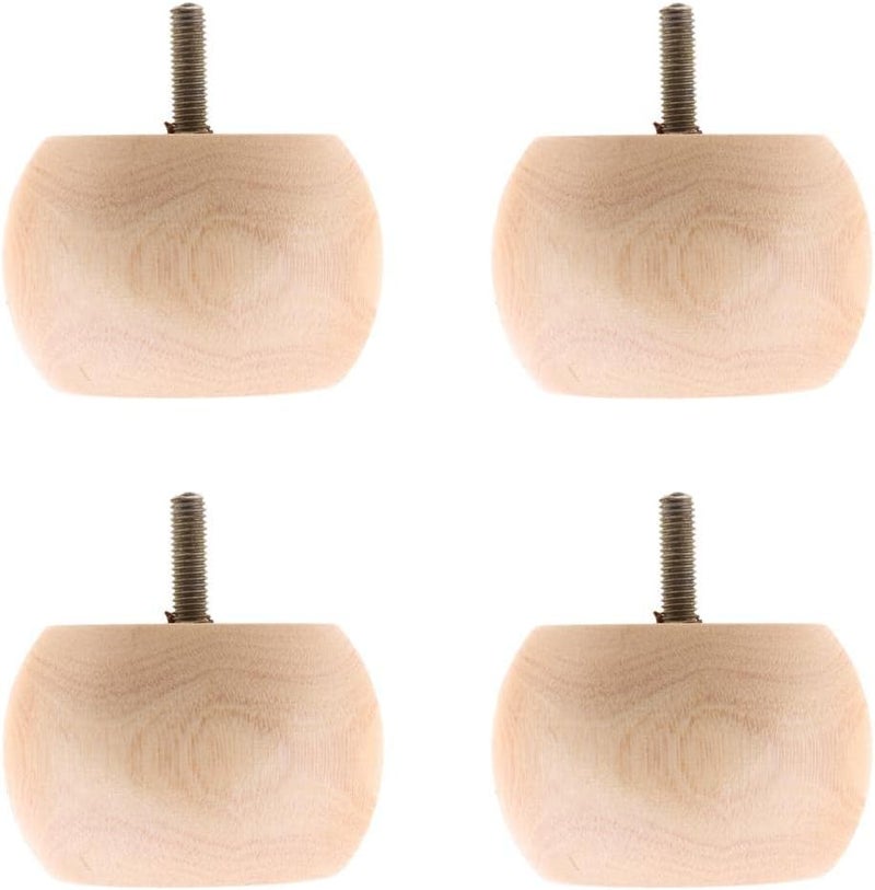klarako 4 Pieces Sturdy Replacement Sofa Feet Leg Table Cabinet Bed Leg, Extenders for Sofa Couch and Chair klarako02 Wood - Image 3