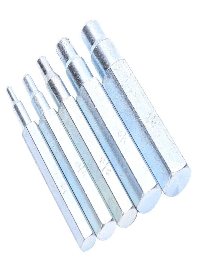 Garosa Swage Punch Kit Alloy Steel 5 Piece Set with 1/4 5/16 3/8 1/2 5/8 Inch Punches for Metal Tubing Hydraulic Fittings and Hose Assembly - Image 3