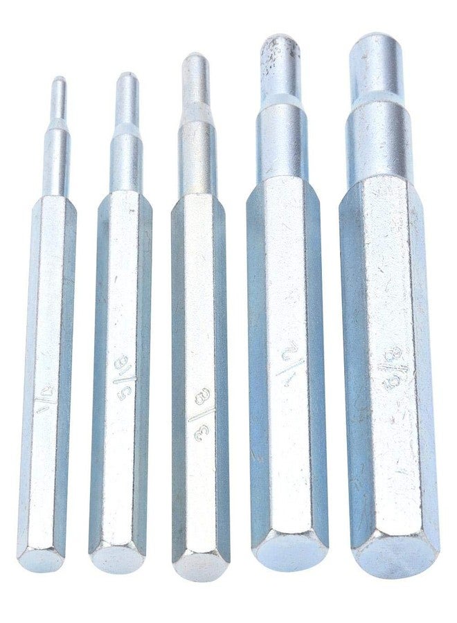 Garosa Swage Punch Kit Alloy Steel 5 Piece Set with 1/4 5/16 3/8 1/2 5/8 Inch Punches for Metal Tubing Hydraulic Fittings and Hose Assembly - Image 1