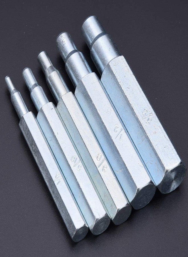 Garosa Swage Punch Kit Alloy Steel 5 Piece Set with 1/4 5/16 3/8 1/2 5/8 Inch Punches for Metal Tubing Hydraulic Fittings and Hose Assembly - Image 5