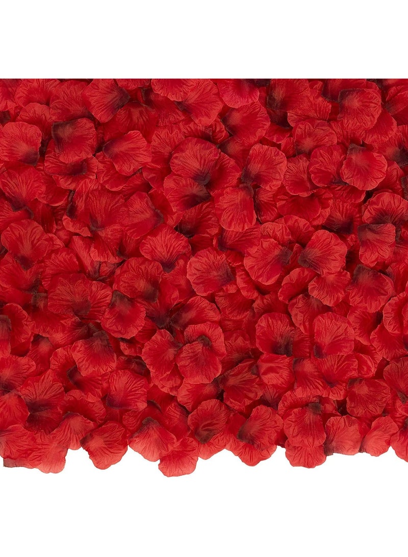 3000 PCS Dark Red Artificial Silk Rose Petals for Romantic Night, Wedding, Party, Anniversary Flower Decorations - Image 2