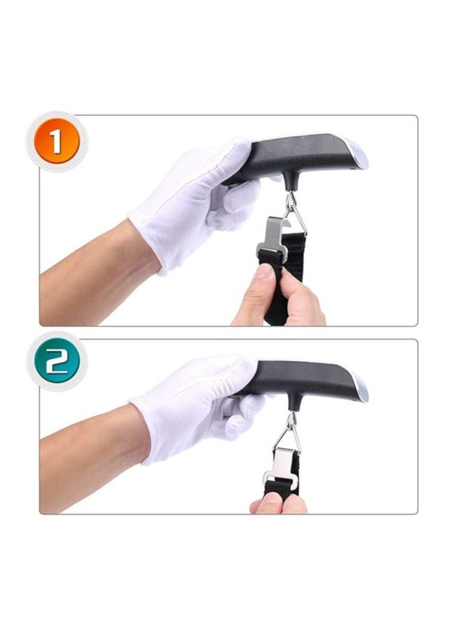 Digital Hanging Luggage Scale 50kg-110lb, Portable Handheld Luggage Scale for Travel Supplies and Trips with LCD Display,
