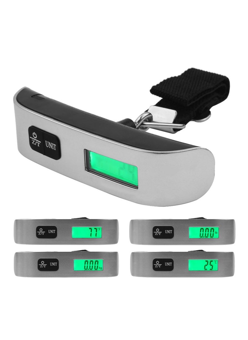 Digital Hanging Luggage Scale 50kg-110lb, Portable Handheld Luggage Scale for Travel Supplies and Trips with LCD Display,