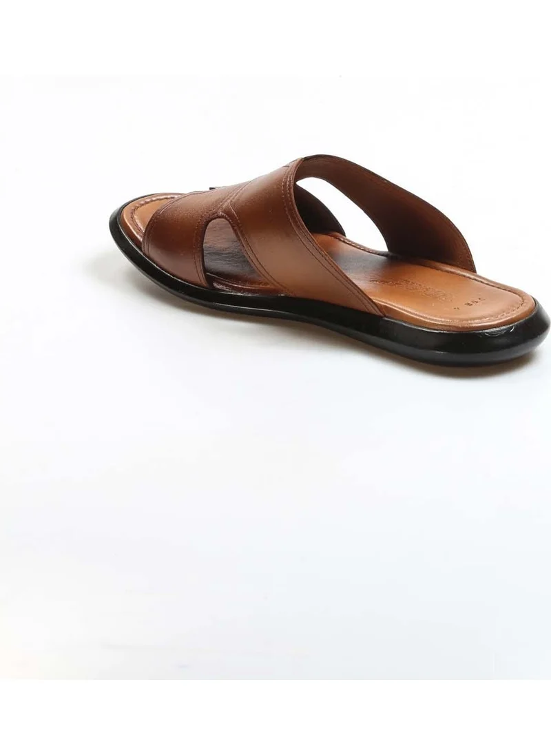 Fast Step Genuine Leather Big Size Men's Daily Comfortable Flat Slippers 018mba798x169