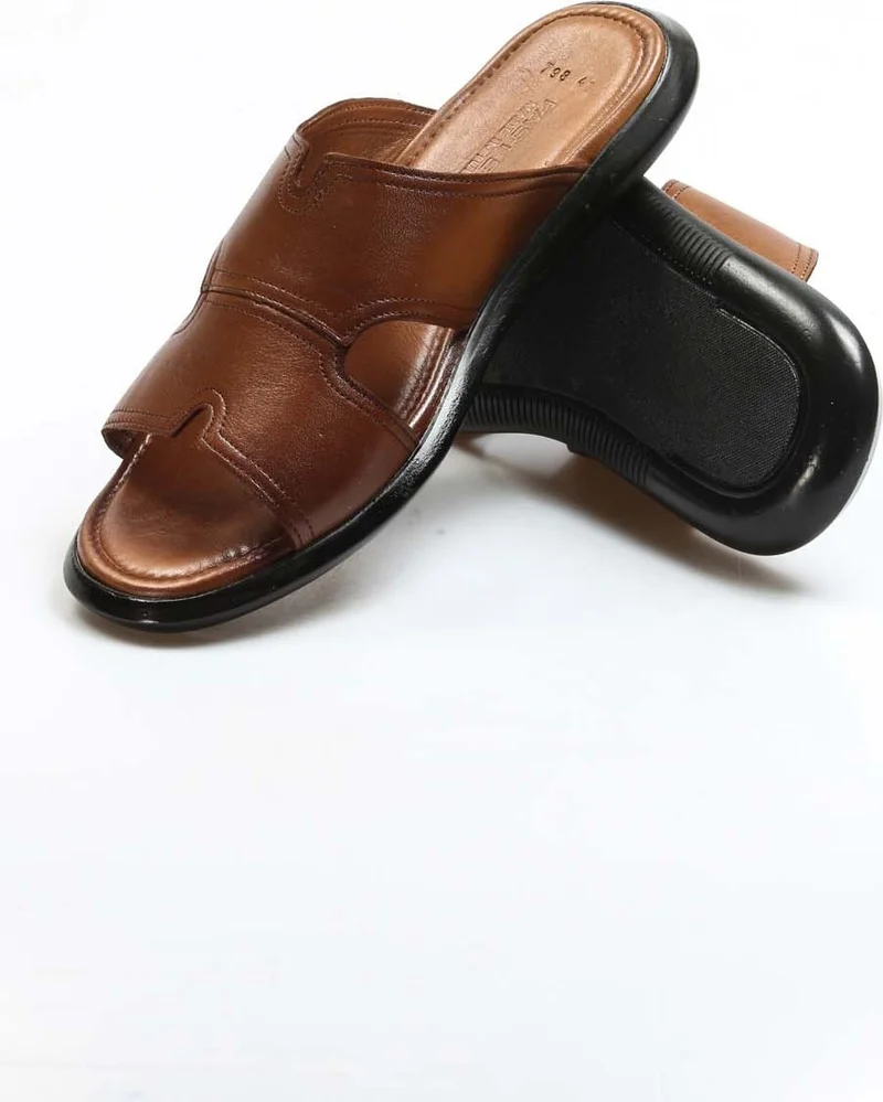 فاست ستيب Genuine Leather Big Size Men's Daily Comfortable Flat Slippers 018mba798x169