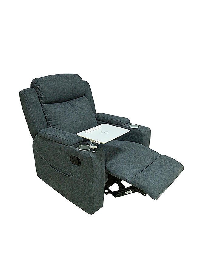 BACK COMFORT Cozy Recliner Chair – Comfortable Rocking Motion, 1-Year Warranty – Dark Grey  - Image 2