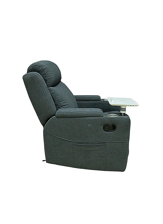 BACK COMFORT Cozy Recliner Chair – Comfortable Rocking Motion, 1-Year Warranty – Dark Grey  - Image 3