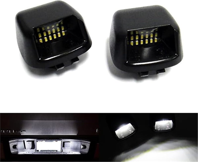 QASULER 2x LED License Plate Light for NP300 Navara D40 - Image 2