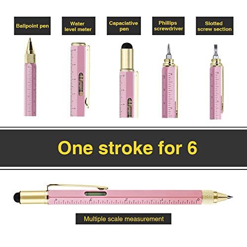 hongred Dad Gifts for Fathers Day, Hongred 6 in 1 Multitool Pen, Stocking Stuffers for Mens Gifts for Him Husband, Father's Day for dad, Birthday for Men, Tools Cool Gadgets,Office Gift - Image 3