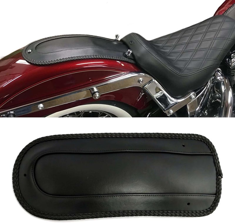 غطاء الرفرف الخلفي من الجلد الفينيل لدراجة هارلي النارية موديل Softail Springer Heritage Classic EFI FLSTCI 2006-2017 (جلد فينيل نقي) - Image 1