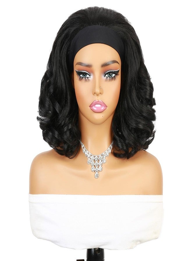 Quantum Love Yaki Curly Headband Wigs for Black Women Kinky Straight Black Headband Curly Ends Synthetic Wear and Go Glueless Half Wig with Headbands Attached - Image 2