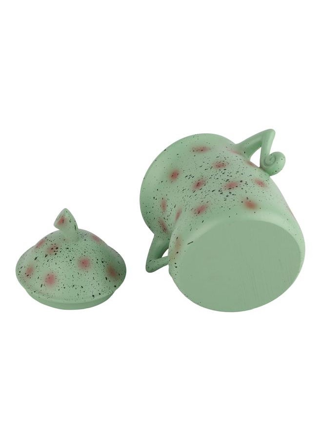Thoraya Kitchen Canister Synthetic Resin Storage Jar Condiment Spice Seasoning Storage Container Akimbo Shape Green  - Image 4