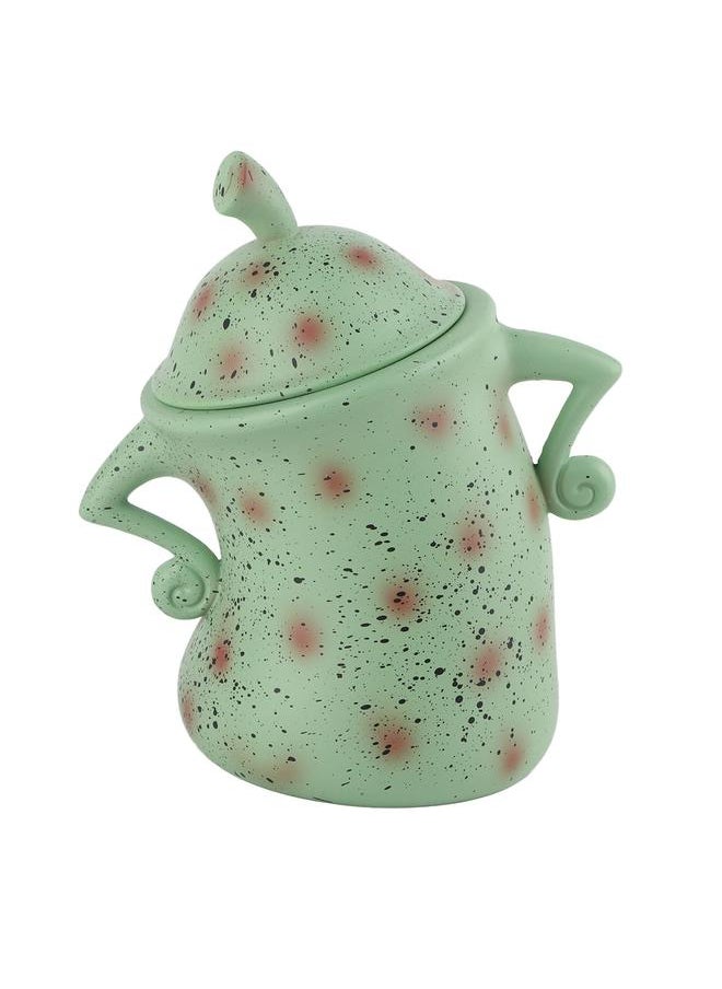 Thoraya Kitchen Canister Synthetic Resin Storage Jar Condiment Spice Seasoning Storage Container Akimbo Shape Green  - Image 3