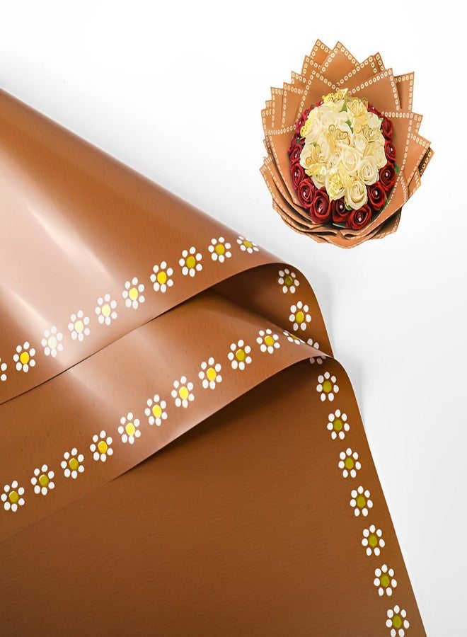 OPHRBU 20 Sheet Flower Wrapping Paper - Waterproof Floral Bouquet Wrapping Paper，for Wedding Birthday Gift DIY Gift Packaging Material Florist Supplies - Image 1