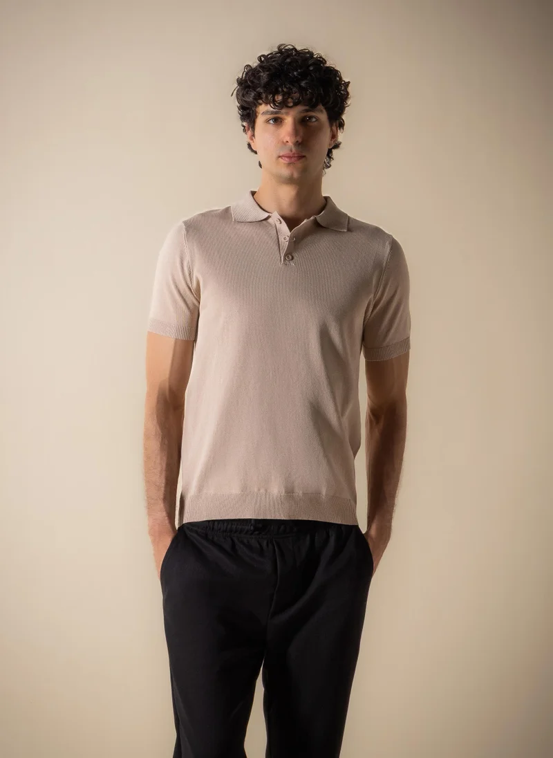 شايبس SLIM KNIT POLO SHIRT