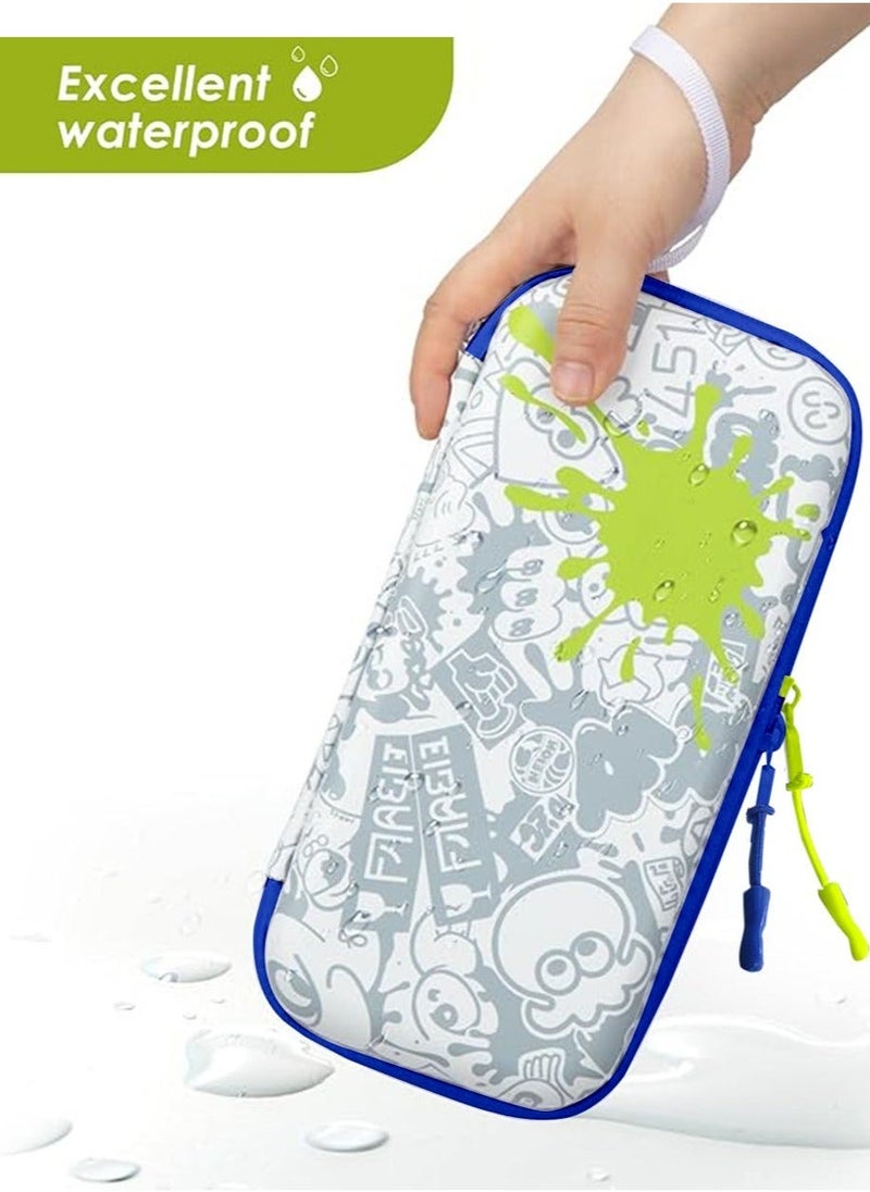 Splatoon 3 Case Compatible with Nintendo Switch  Switch OLED, Switch Accessories with 10 Game Cartridges, Protective Hard Shell Travel Case Pouch for Switch Console - Image 4