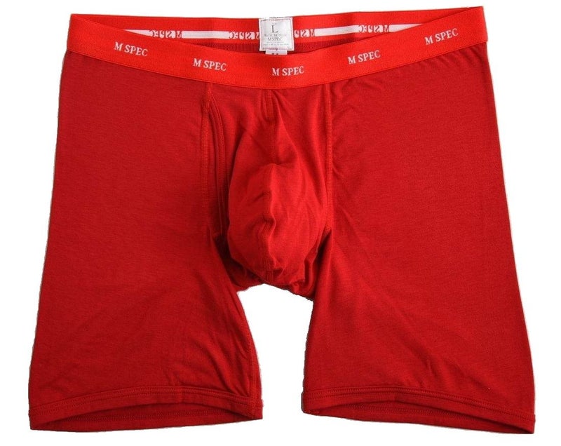 MSPEC Men's Boxer Briefs 3D-Crotch Outlast Temperature control MS-02 Red 3XL - Image 4