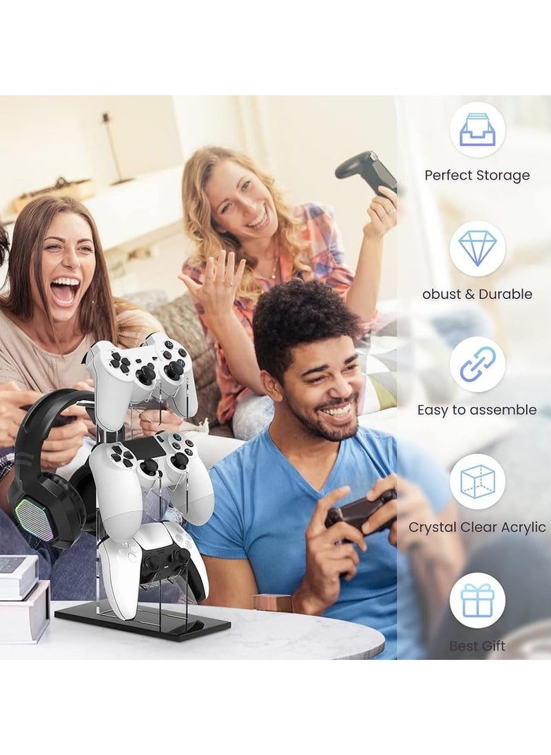 هالامين - حامل وحدة تحكم ألعاب أكريليك 3 طبقات أكريليك عالمي، حامل وحدة ، حامل سماعة راس - Image 1