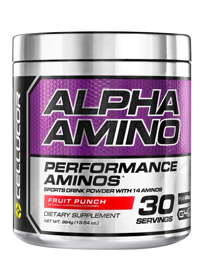 CELLUCOR Alpha Amino Performance Sports Dink Powder - Fruit Punch - 30 Servings - Image 1