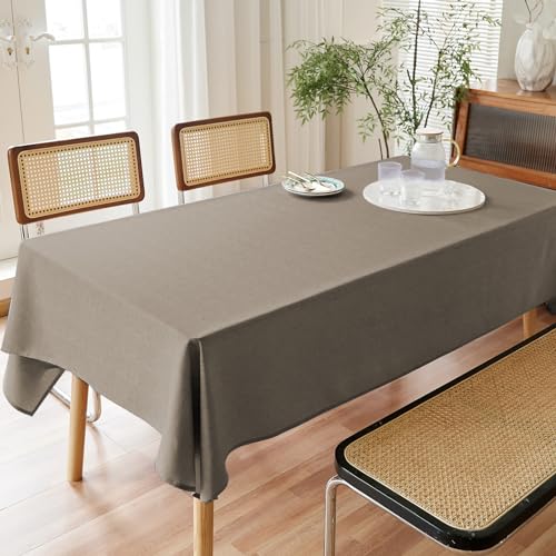 AUSSPVOCT Textured Tablecloth Rectangle 52x70 Water Resistant Spill-Proof Wipeable Table Cloth Wrinkle Free Fabric Dining Table Cover for Birthday Party Farmhouse Spring Kitchen Tablecloths - Image 2