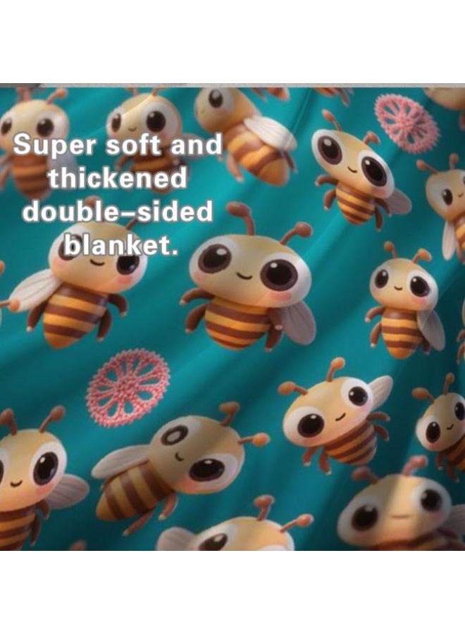 general Baby and children's cartoon flannel thin blanket (warm and comfortable, suitable for sleep, game use) 70cm*100cm - Image 3