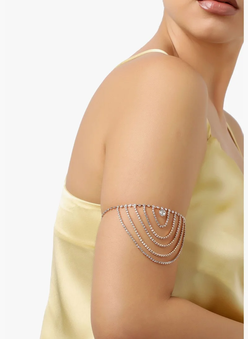 سوهي سوار مزينة مطلية بالذهب للحفلات للنساء