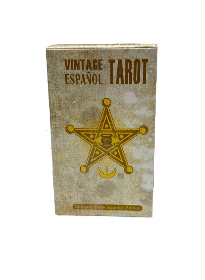 NIBEMINENT 78 Vintage Tarot Cards (Spanish Version) - An introductory deck for tabletop divination games. The Magician deck. - Image 1