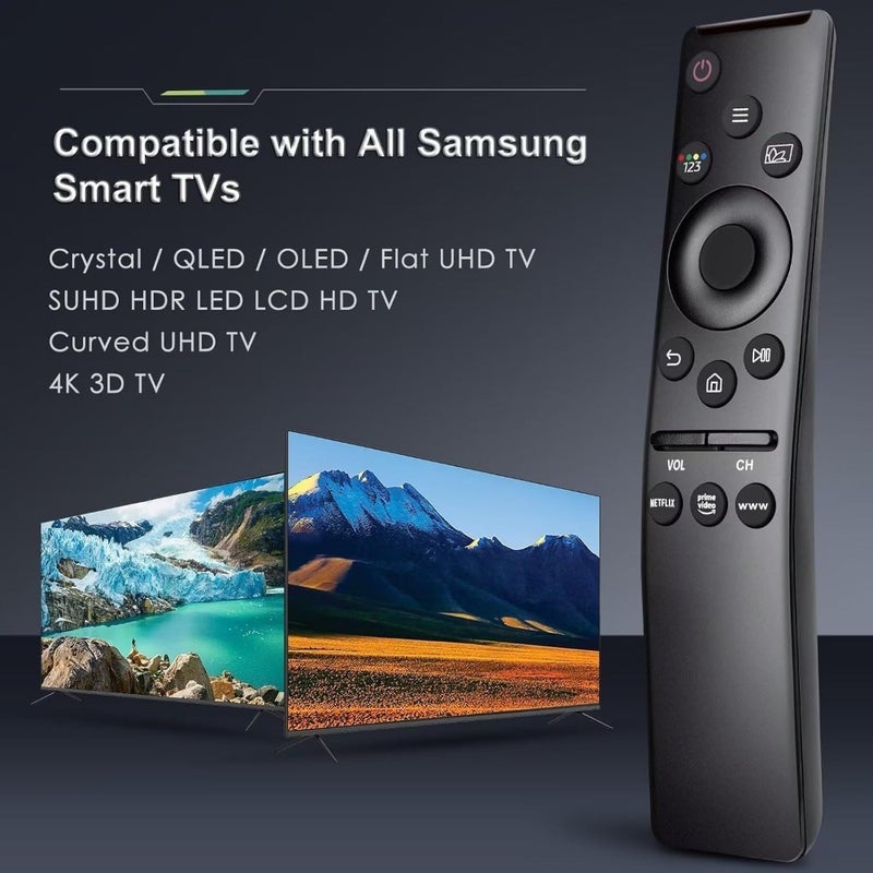 Universal Remote Control for Samsung Smart TV Replacement Remote Compatible with HDTV, 4K UHD, Curved, QLED and More Samsung TVs, with Netflix and Prime Video Shortcut Keys - Image 5
