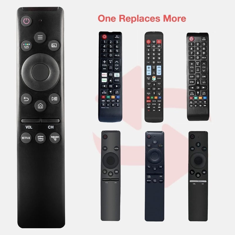 Universal Remote Control for Samsung Smart TV Replacement Remote Compatible with HDTV, 4K UHD, Curved, QLED and More Samsung TVs, with Netflix and Prime Video Shortcut Keys - Image 2