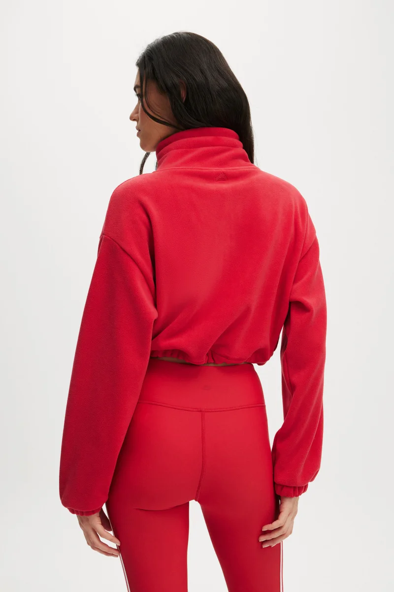 Cotton On  EXPLORER POLAR FLEECE HALF ZIP JUMPER for Women | Best Price UAE
