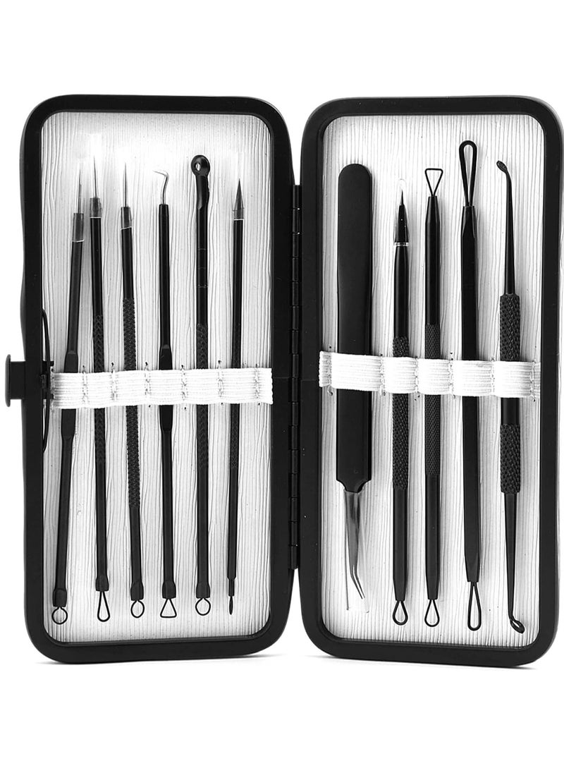 SYOSI - Pimple Popper Tool Kit, 10 Pcs Blackhead Remover Zit Popper for Blemish, Teenitor Blackhead Extractor and Pimple Tool Safe Treatment Zit Popper Acne Kit Black Head Extractions Tool Comedone Extractor - Image 1